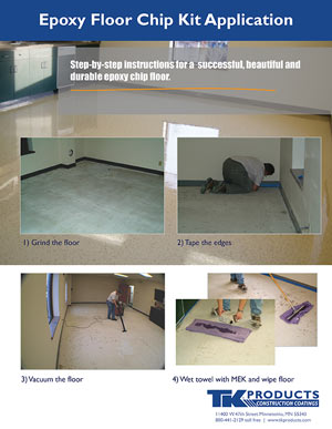 Epoxy Chip Kit Application by TK Products