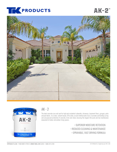 TK Products AK-2 Sales Sheet