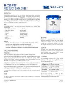 TK-290 VOC Low VOC