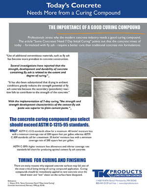 Today's Concrete Needs More by TK Products